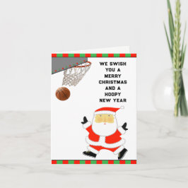Basketbal Kerstkaarten Feestdagen Kaart