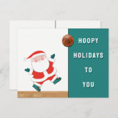 Basketbal Kerstkaarten Feestdagenkaart (Voorkant / Achterkant)