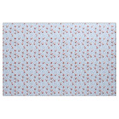 Basketbal Kerstman op Baby Blue Stof (Yard (91,4 cm))