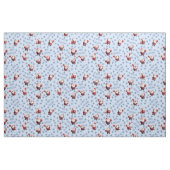 Basketbal Kerstman op Baby Blue Stof (Fat Quarter)