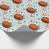 Basketbal Kerstmis Cadeaupapier (Hoek)