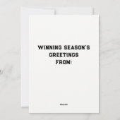 Basketbal Kerstmis Feestdagenkaart (Achterkant)