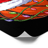 Basketbal Kerstmis Jongen Kleding Poster (Hoek)