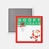 Basketbal Kerstmis Kousen Stuffer Magneet (Voorkant / Achterkant)