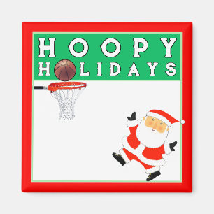 Basketbal Kerstmis Kousen Stuffer Magneet