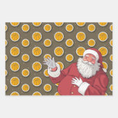 Basketbal Kerstmis met Sinterklaas en bal Inpakpapier Vel (Voorkant 3)