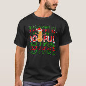 Basketbal Kerstmis Sneeuwman Joyful T-shirt (Voorkant)