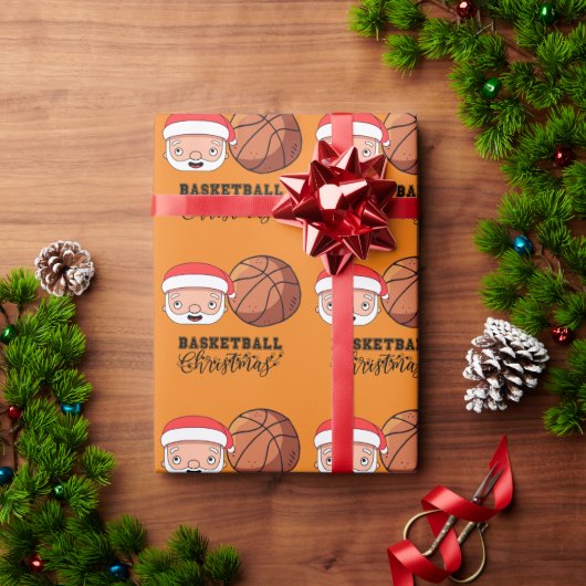 Basketbal Kerstmis van Sinterklaas voor speler Cadeaupapier (Feestdagen Geschenken)