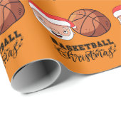 Basketbal Kerstmis van Sinterklaas voor speler Cadeaupapier (Rol Hoek)