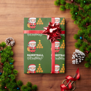 Basketbal Kerstmis van Sinterklaas voor speler Cadeaupapier