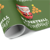 Basketbal Kerstmis van Sinterklaas voor speler Cadeaupapier (Rol Hoek)