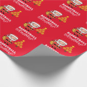 Basketbal Kerstmis van Sinterklaas voor speler Cadeaupapier (Hoek)