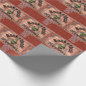 Basketbal Kerstmis voor Speler kat liefhebbers Cadeaupapier (Hoek)