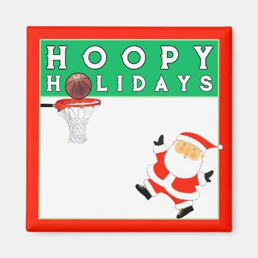 Basketbal Kerststokvuller Magneet (Voorkant)