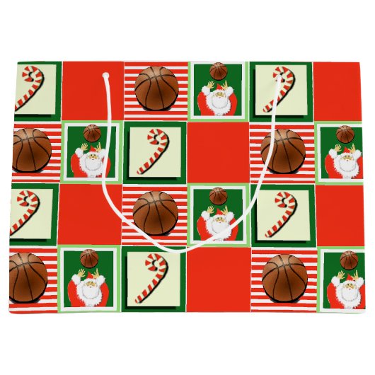 Basketbal Kerstvakantie Groot Cadeauzakje (Voorkant)