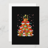 Basketbal Kerstverlichting Boom Kerstman Basketbal Kaart (Voorkant / Achterkant)