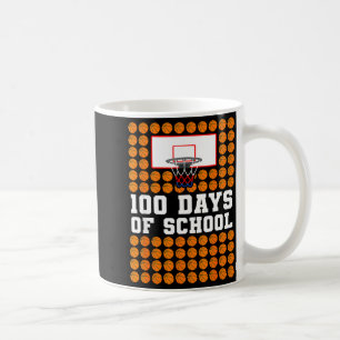 Basketbal Kids 100ste Dag Van School 100 Dagen Van Koffiemok