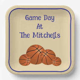 Basketbal Kijkfeestje op Wedstrijddag  Papieren Bordje