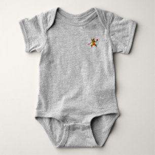 Basketbal Kikker baby grijs bodyzakje Romper