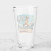 Basketbal Kikker glas tumbler (Achterkant)