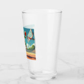 Basketbal Kikker glas tumbler (Links)