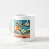 Basketbal kikker rechterhand mok (Voorkant links)