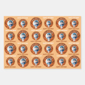 Basketbal Kinder Happy Birthday Age Foto Inpakpapier Vel (Voorkant)