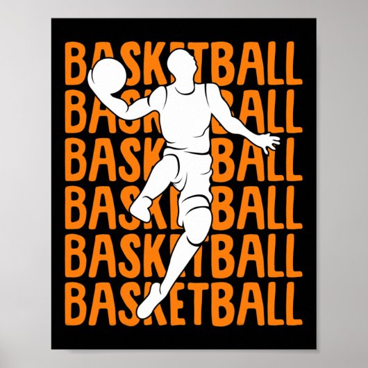 Basketbal Kinder Jongens Mannen 1 Poster (Voorkant)