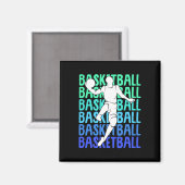 Basketbal Kinder Jongens Mannen 2 Magneet (Voorkant / Achterkant)
