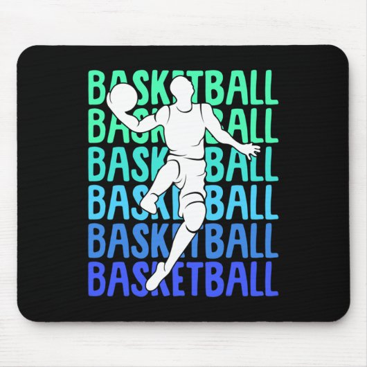 Basketbal Kinder Jongens Mannen 2 Muismat (Voorkant)
