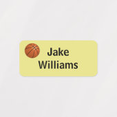 Basketbal Kinderen Naam Kleding Labels (Design 2)
