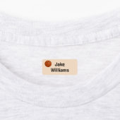 Basketbal Kinderen Naam Kleding Labels (Aangebracht)