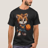 Basketbal Kittens T-shirt (Voorkant)