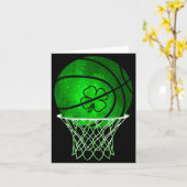 Basketbal Klaverblad Lucky Clover Iers St. Patrick Kaart (Gele Bloem)
