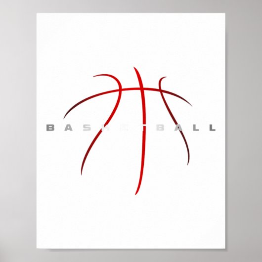 Basketbal Kleding - Basketbal Art Poster (Voorkant)