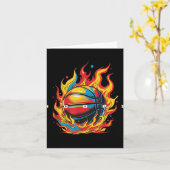 Basketbal Kleding - Basketbal  Kaart (Gele Bloem)