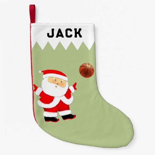 Basketbal Kleine Kerstsok (Voorkant)