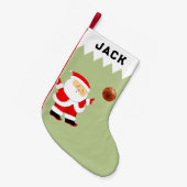 Basketbal Kleine Kerstsok (Voorkant (Hangend))