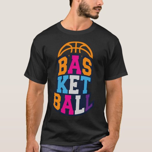 Basketbal Kleur T-shirt (Voorkant)