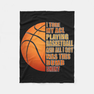 Basketbal Knie Ligament Letsel Leuk Fleece Deken