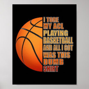 Basketbal Knie Ligament Letsel Leuk Poster