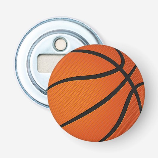 Basketbal knop flesopener button flesopener (Voorkant)