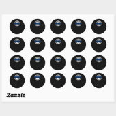 Basketbal Knower 2 Ronde Sticker (Vel)