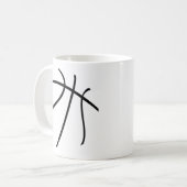basketbal koffiemok (Voorkant links)