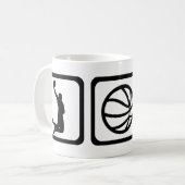 Basketbal Koffiemok (Voorkant links)
