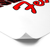 basketbal koorts rood en zwart ontwerp poster (Hoek)