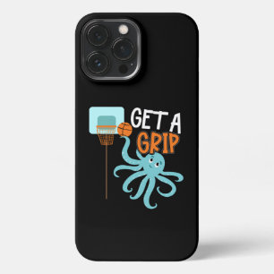 Basketbal Krijg een Grip Octopus Quote iPhone 13 Pro Max Hoesje