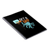 Basketbal Krijg een Grip Octopus Quote Notitieboek (Rechterzijde)