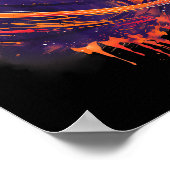 Basketbal kunstwerk Basketbal liefhebber Planet Wa Poster (Hoek)