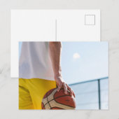 Basketbal Kunstwerk Briefkaart (Voorkant / Achterkant)